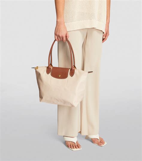 le pliage original medium nylon tote bag|le pliage nylon shoulder bag.